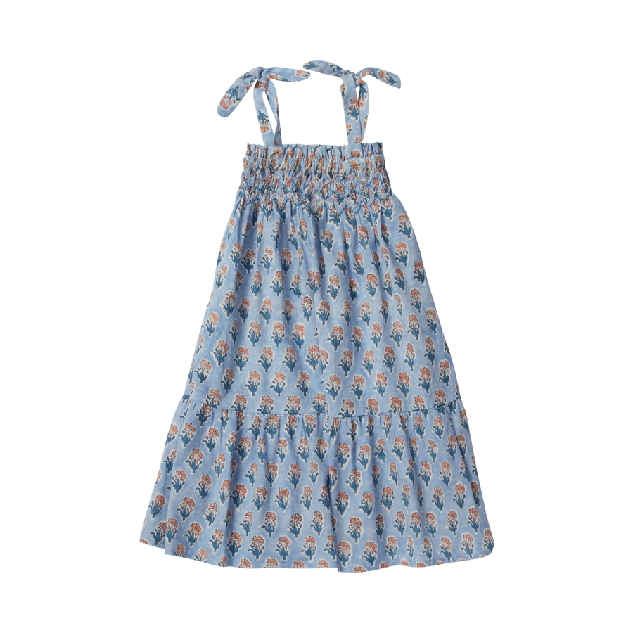 loriane dress blue provence