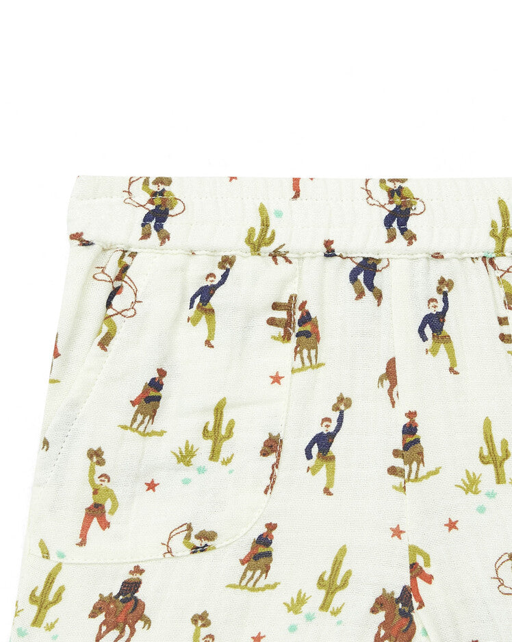 baby sante fe print short