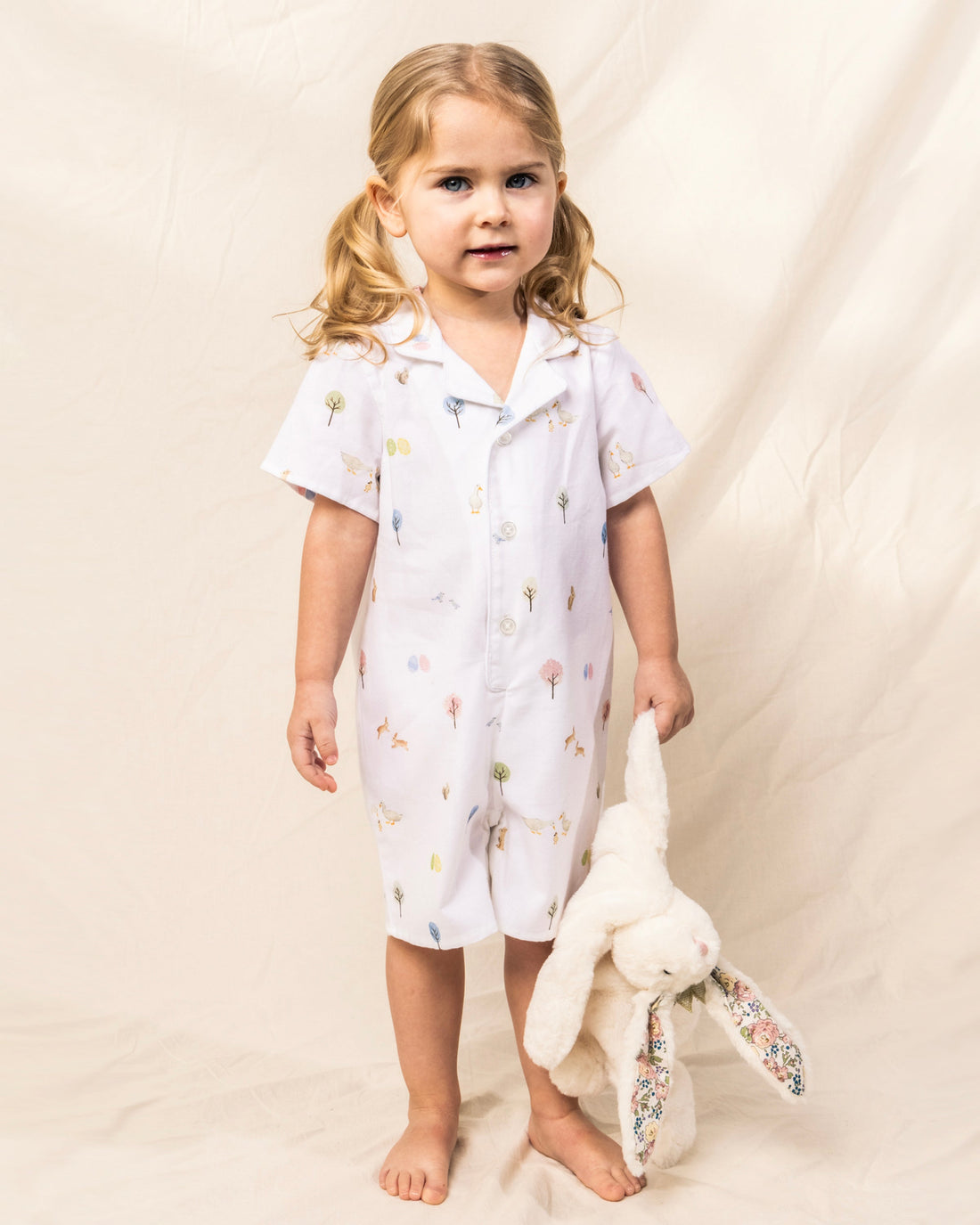 classic romper easter garden