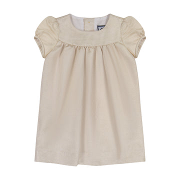 baby matilda party dress gold shimmer
