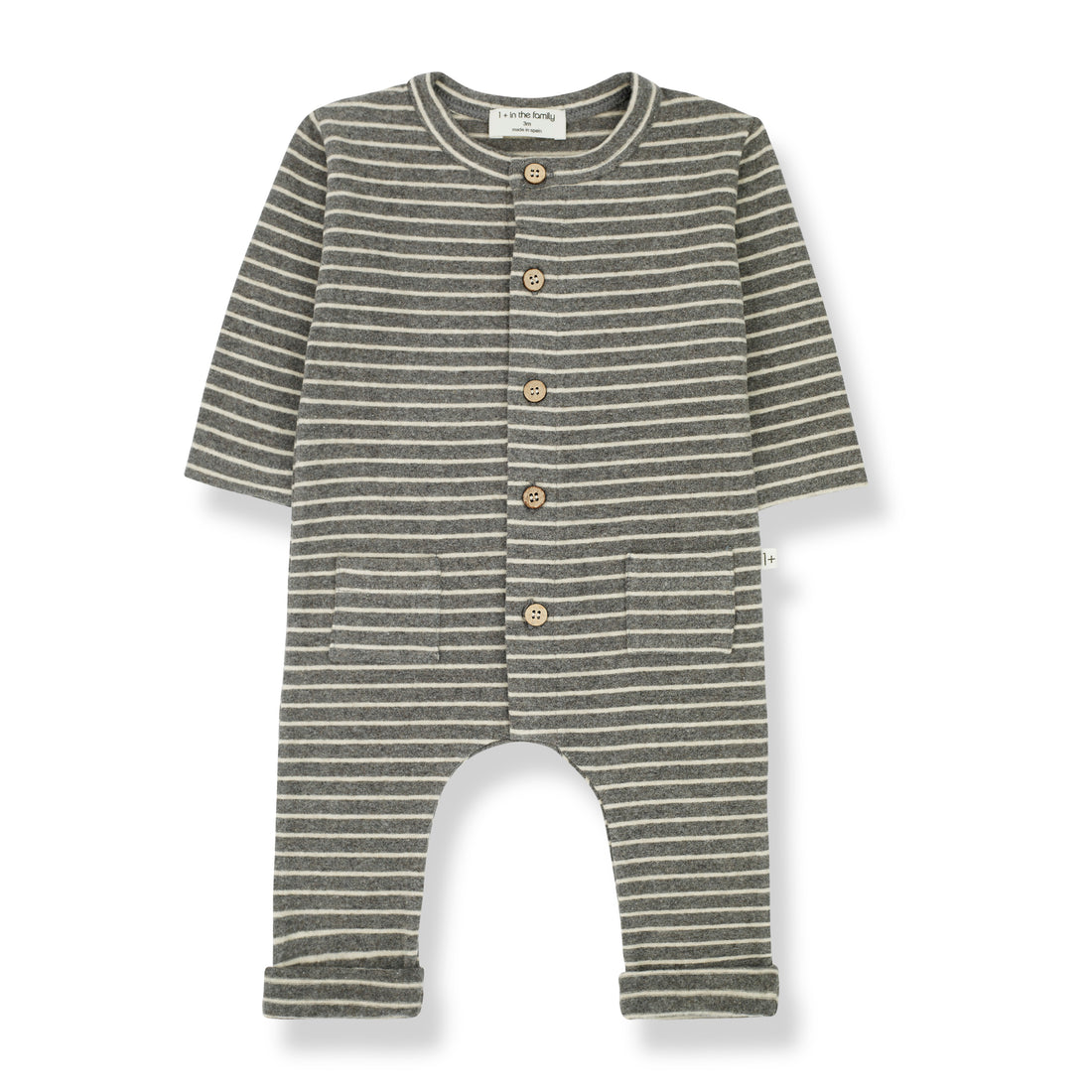 baby romeo jumpsuit grey
