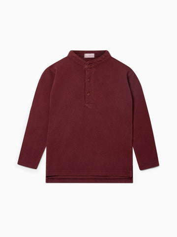 alcomo ls polo shirt burgundy