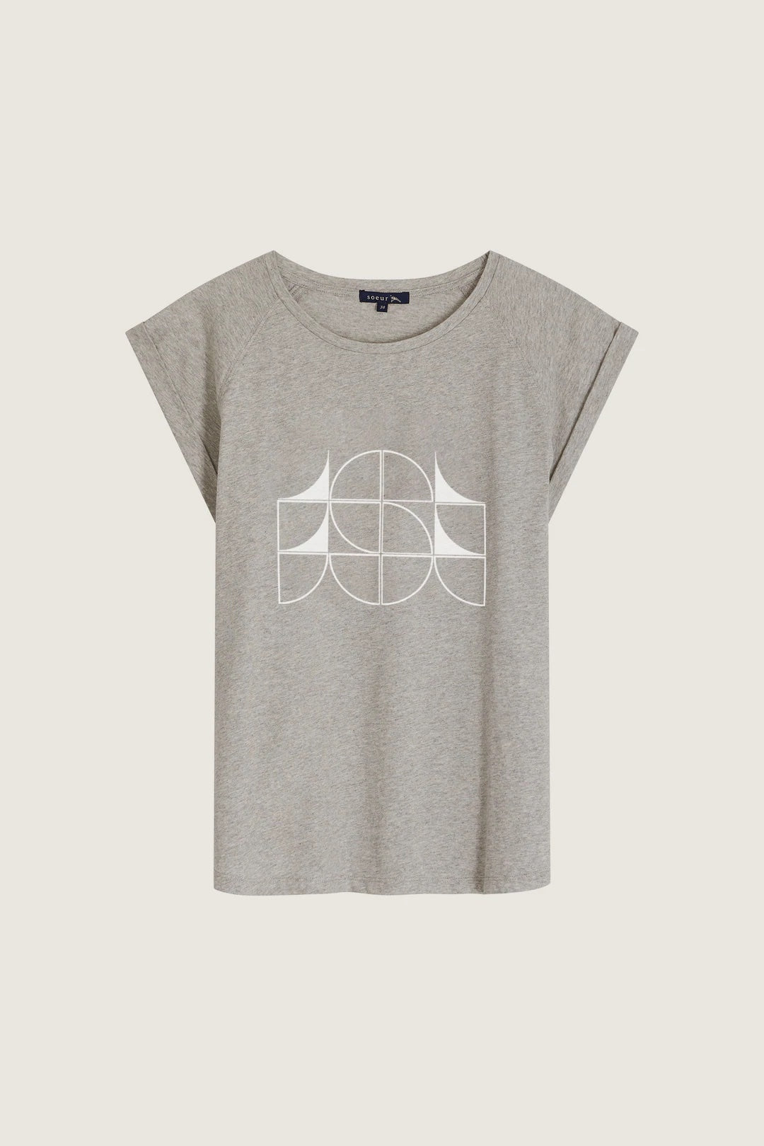women's valentina tee gris chine