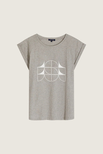 women's valentina tee gris chine