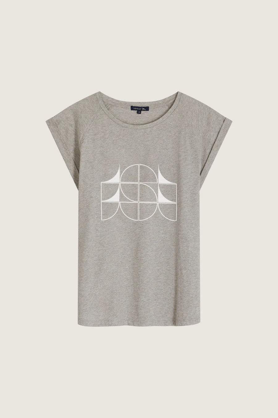 women's valentina tee gris chine