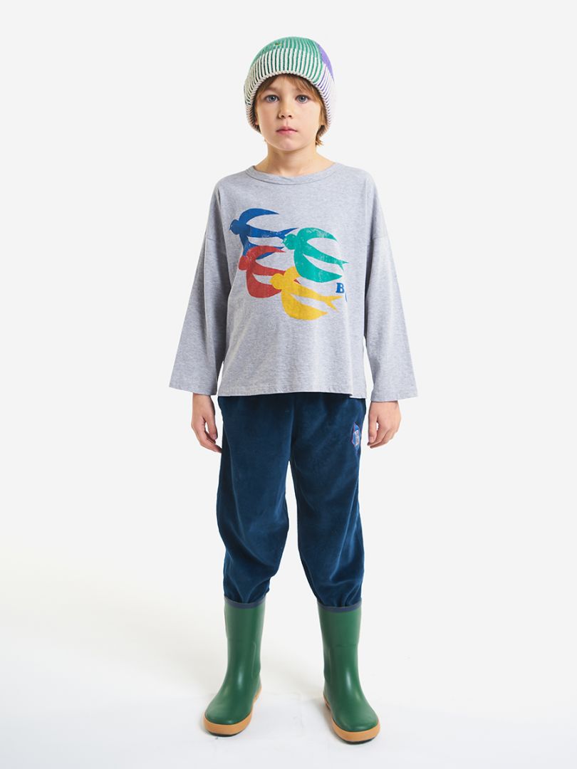 baby flying birds ls tee