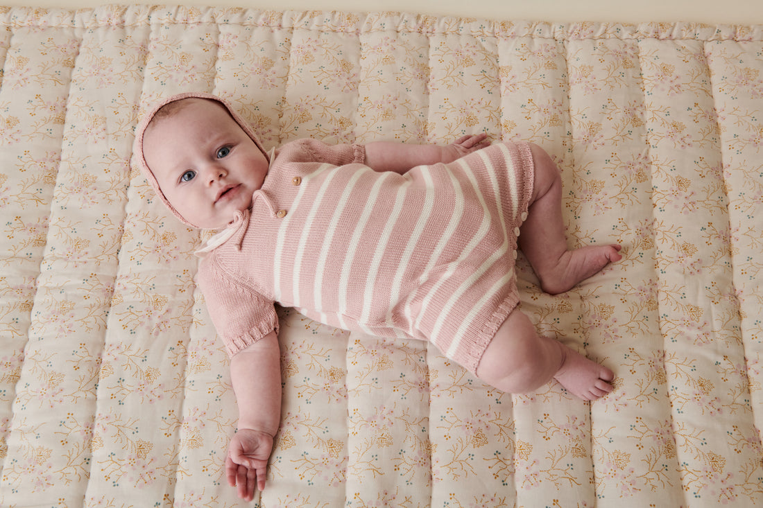 baby clavel playsuit pink