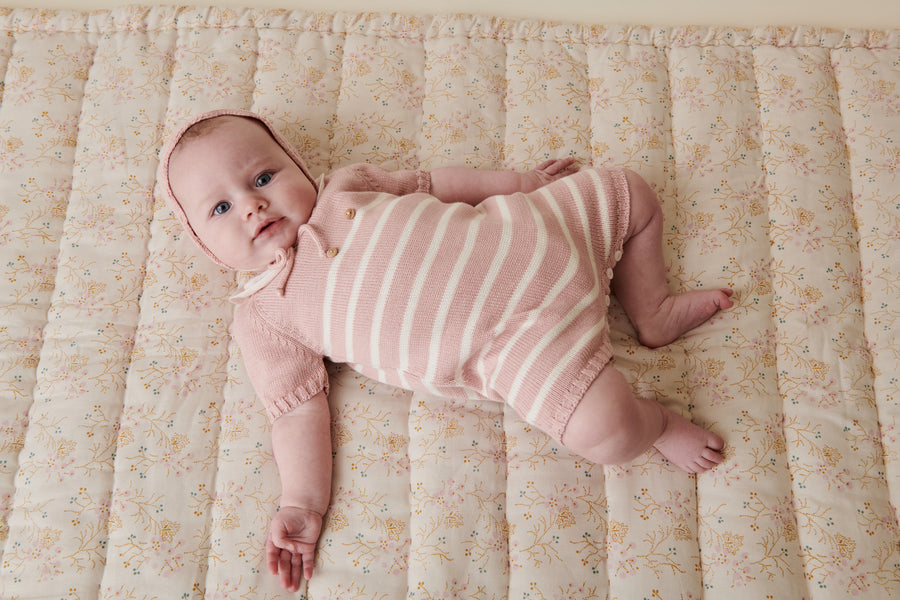 baby clavel playsuit pink