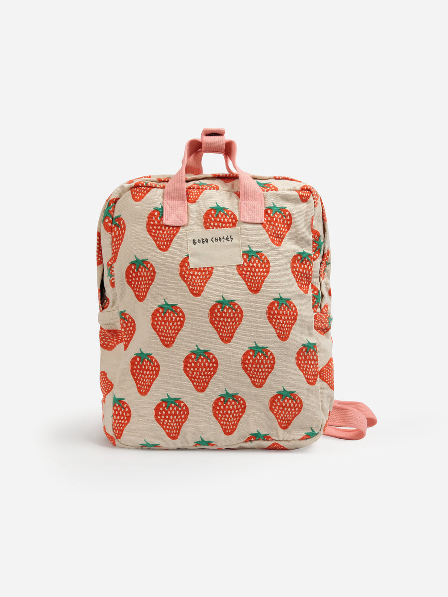 strawberry all over school bag