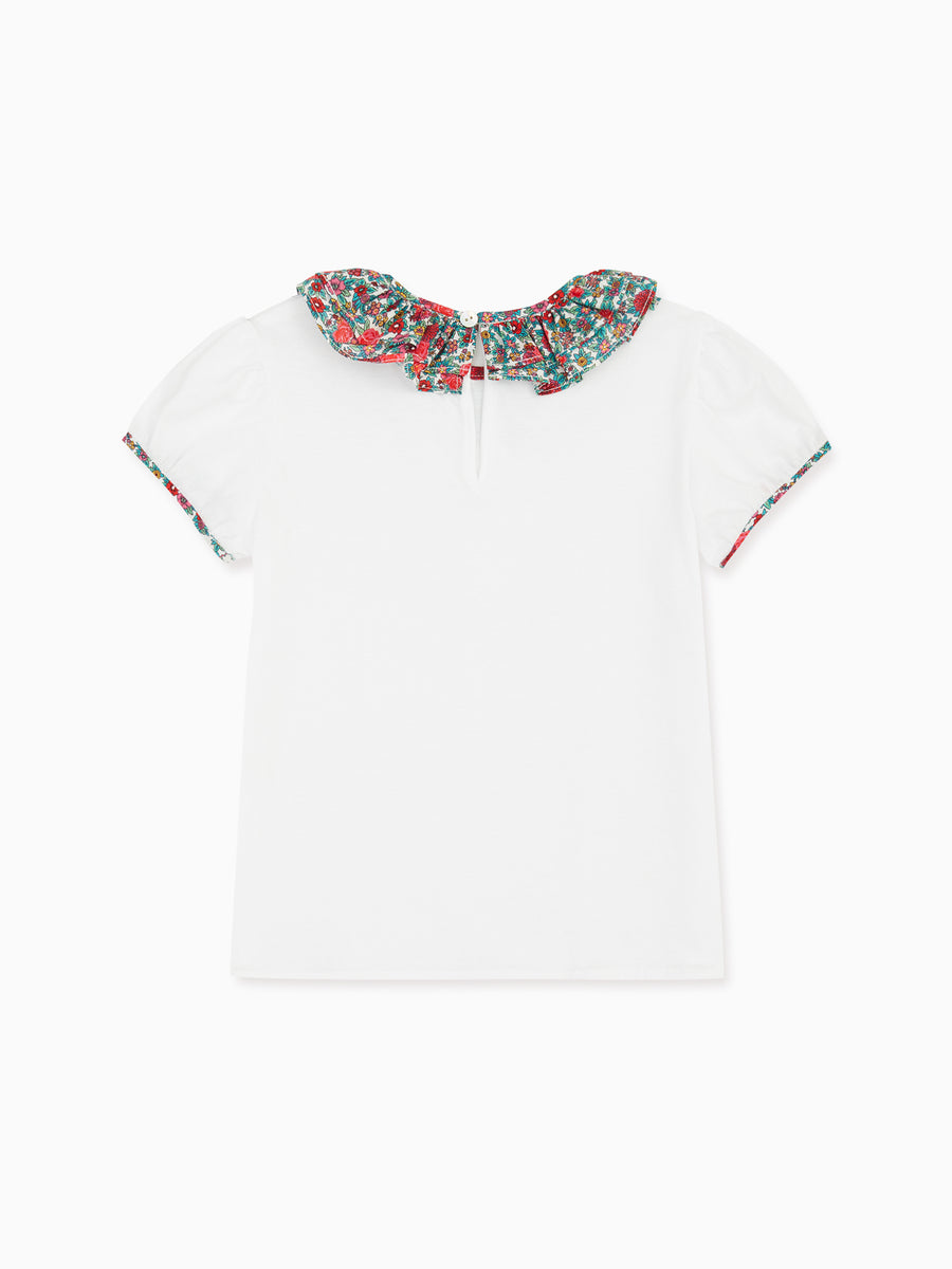 peonia top pink floral