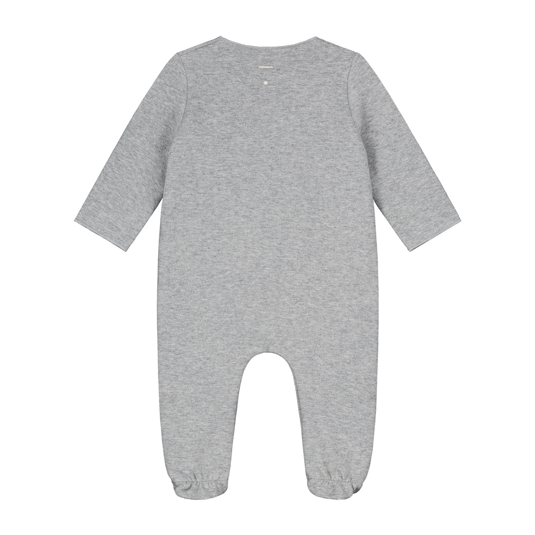 baby newborn suit with snaps grey melange