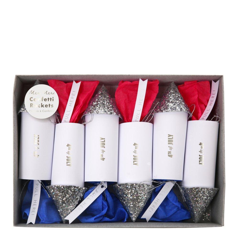 July 4th confetti rockets