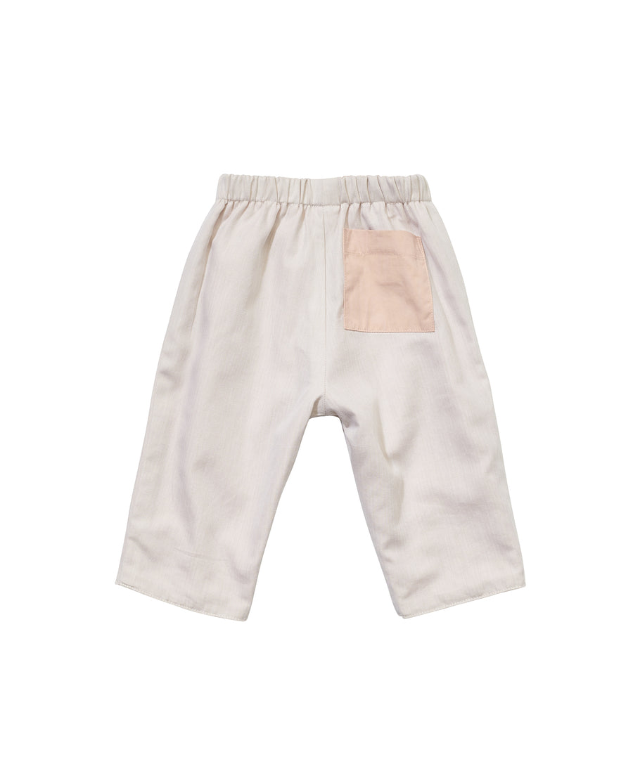 reversible baby pant pink