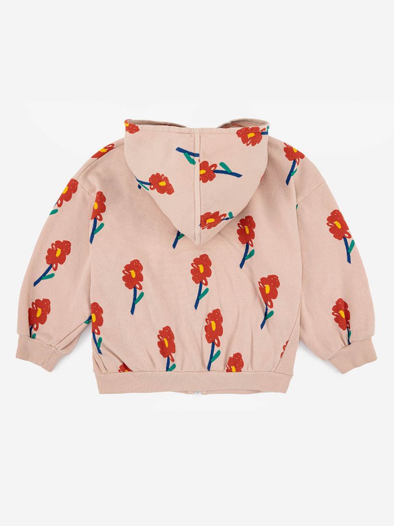baby flowers all over hooded sweatshirt