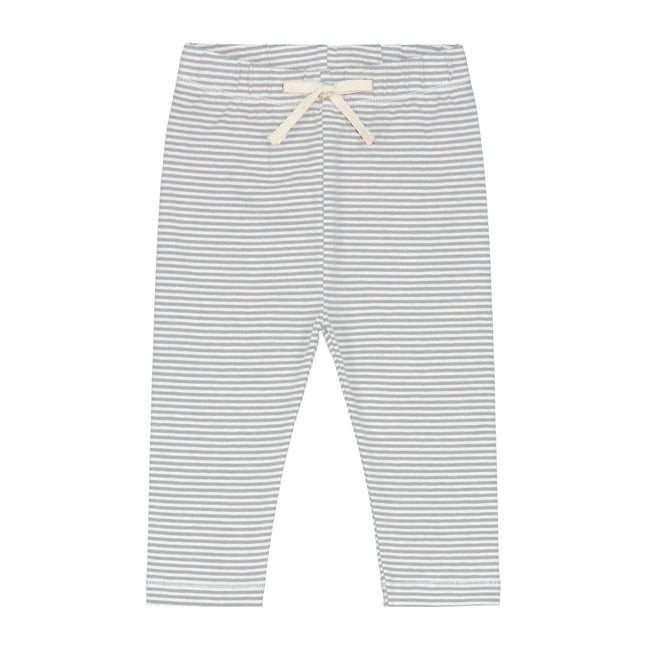 baby leggings grey stripe