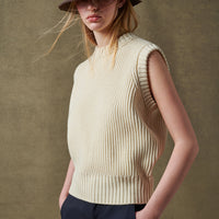 women's sully vest ecru