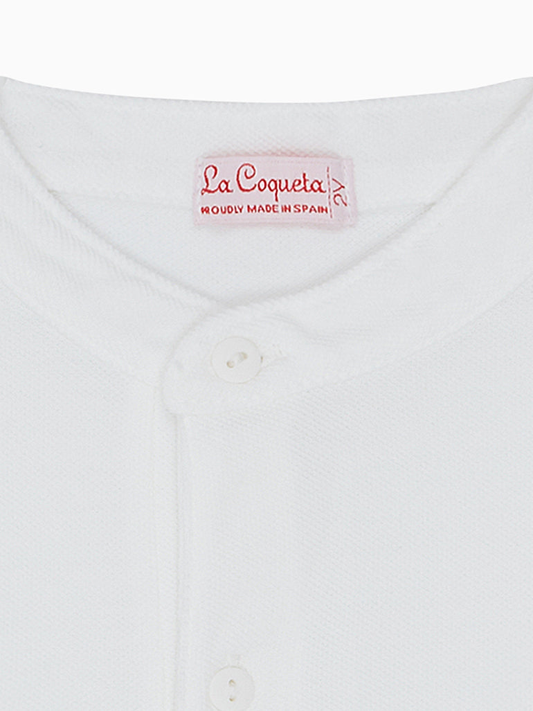 alcon polo shirt white