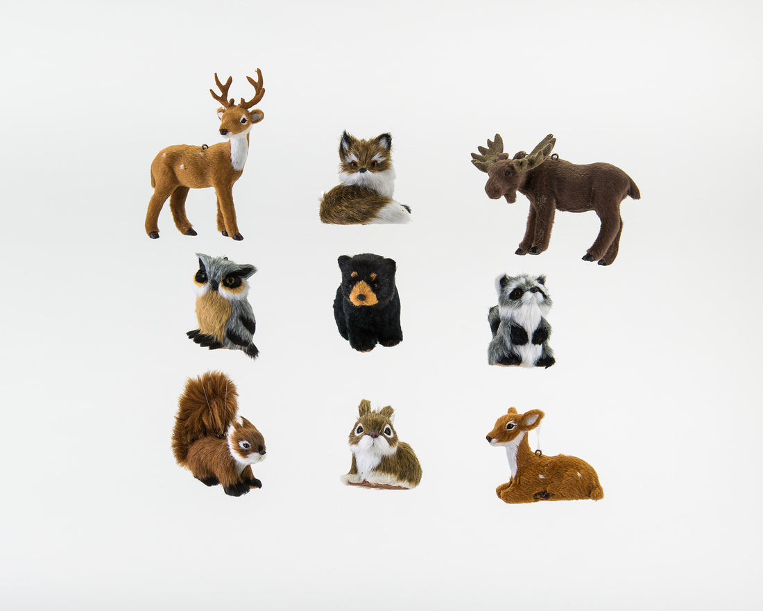 woodland animal ornament 2"-4.5"