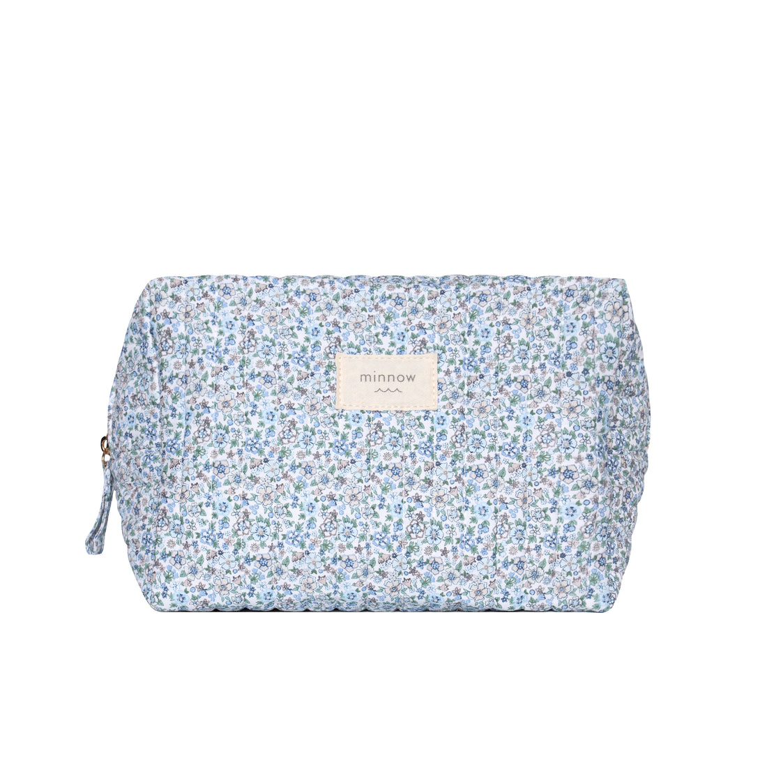 slate floral cosmetic case