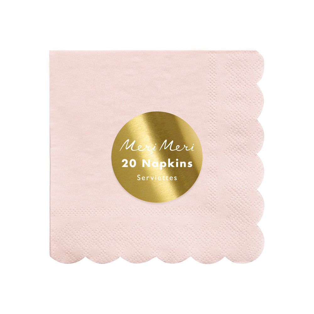 dusty pink small napkins
