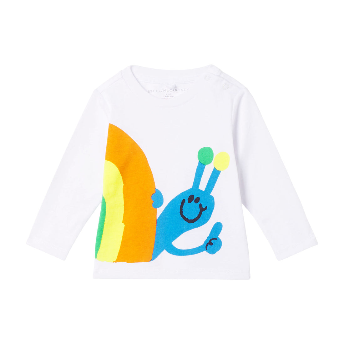 baby snail tee white