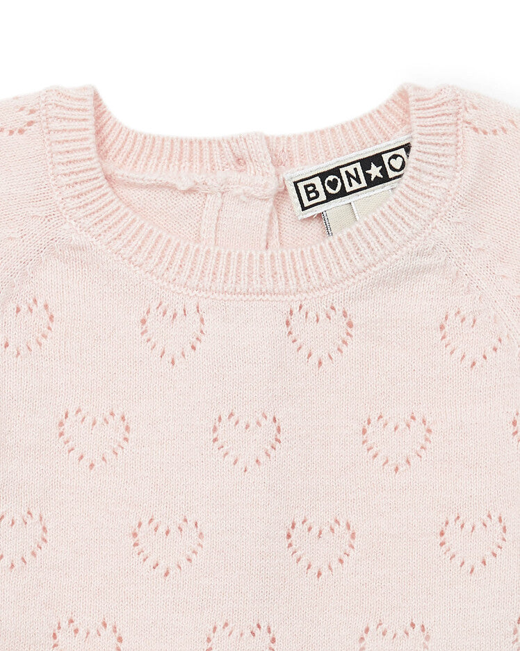 newborn heart set rose