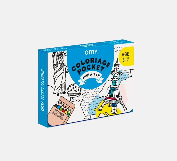 pocket coloring of the world atlas