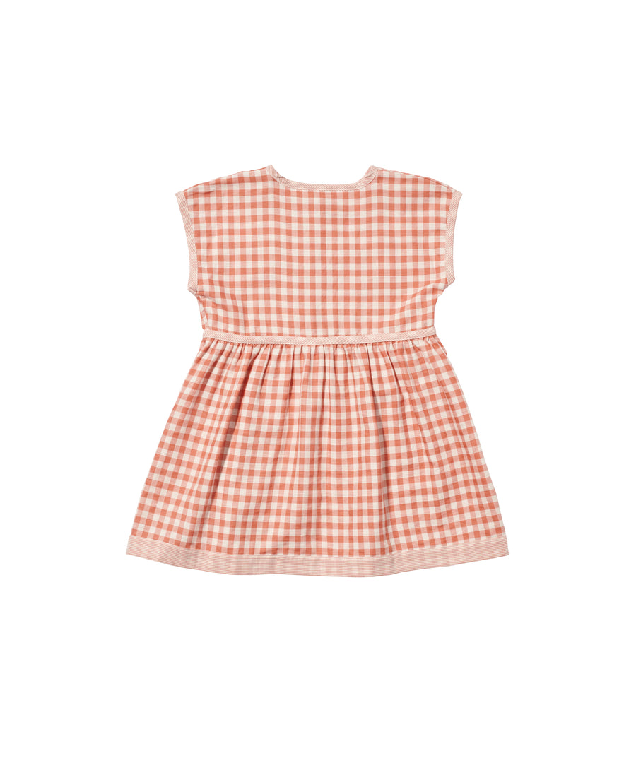 bianca dress melon stripe