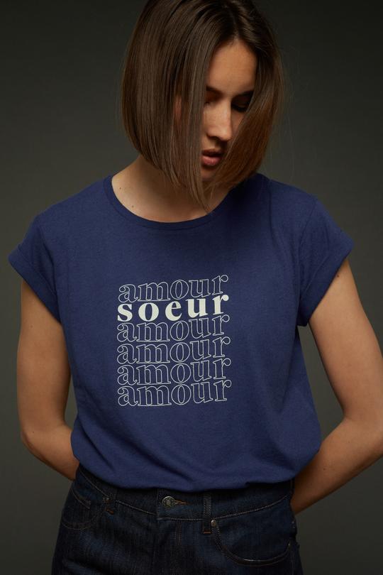 women's valentin bleu électrique tee