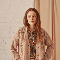 women's sama cardigan blush