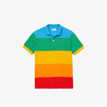 short-sleeved ribbed collar shirt