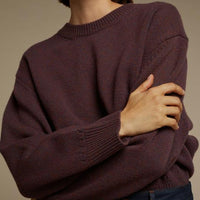 leontine violet wool sweater