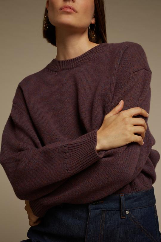 leontine violet wool sweater