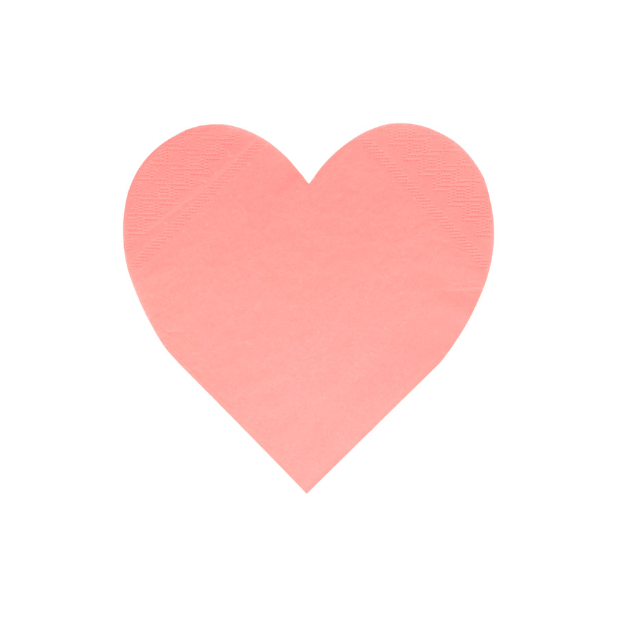 large pink heart napkins