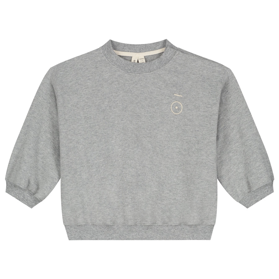 dropped shoulder tee grey melange