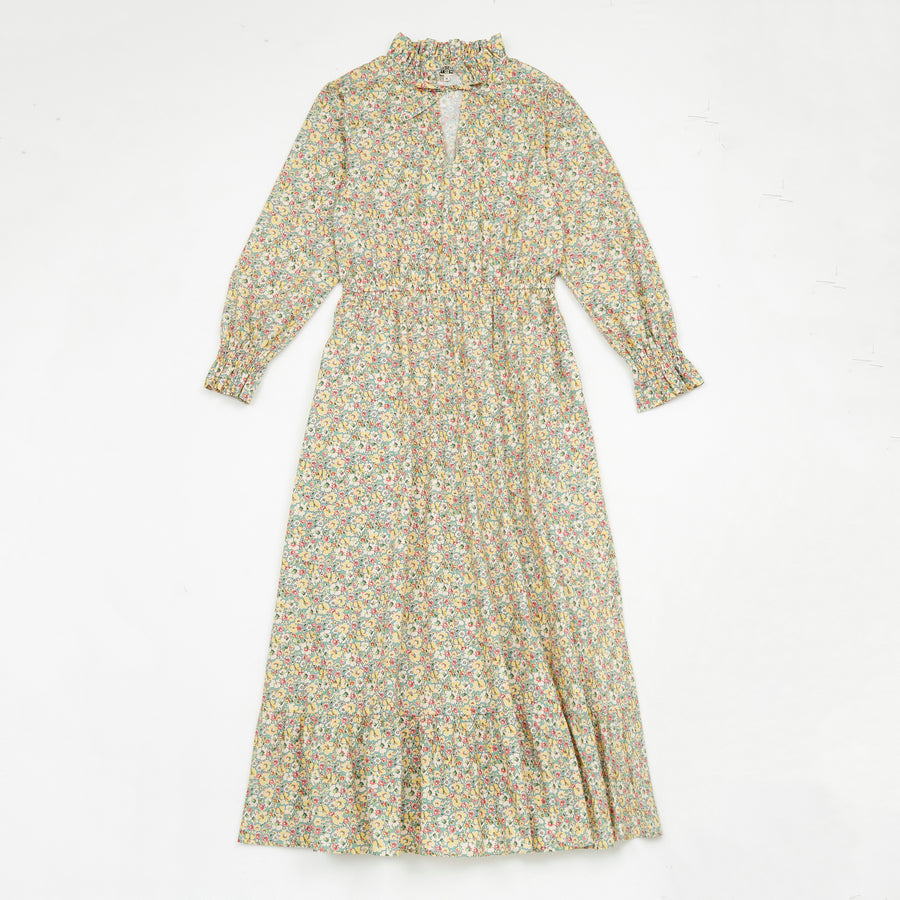 women's grace gold button dress