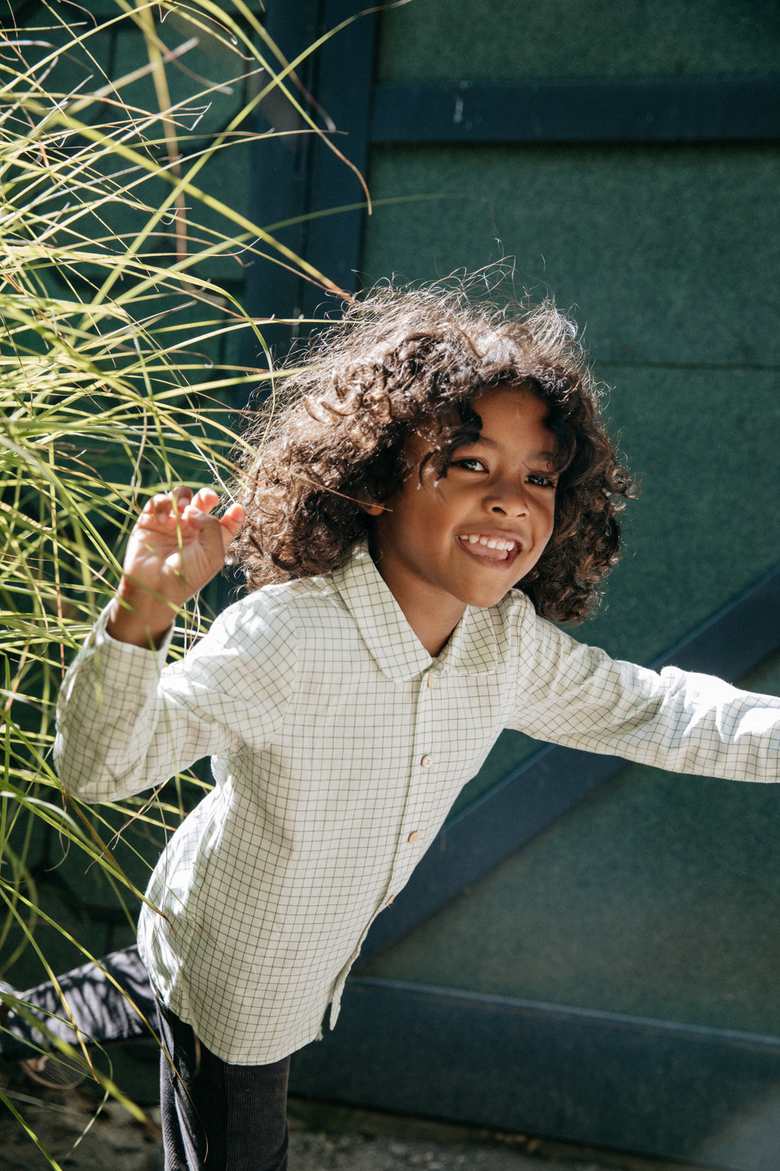 jefferson shirt green tattersall