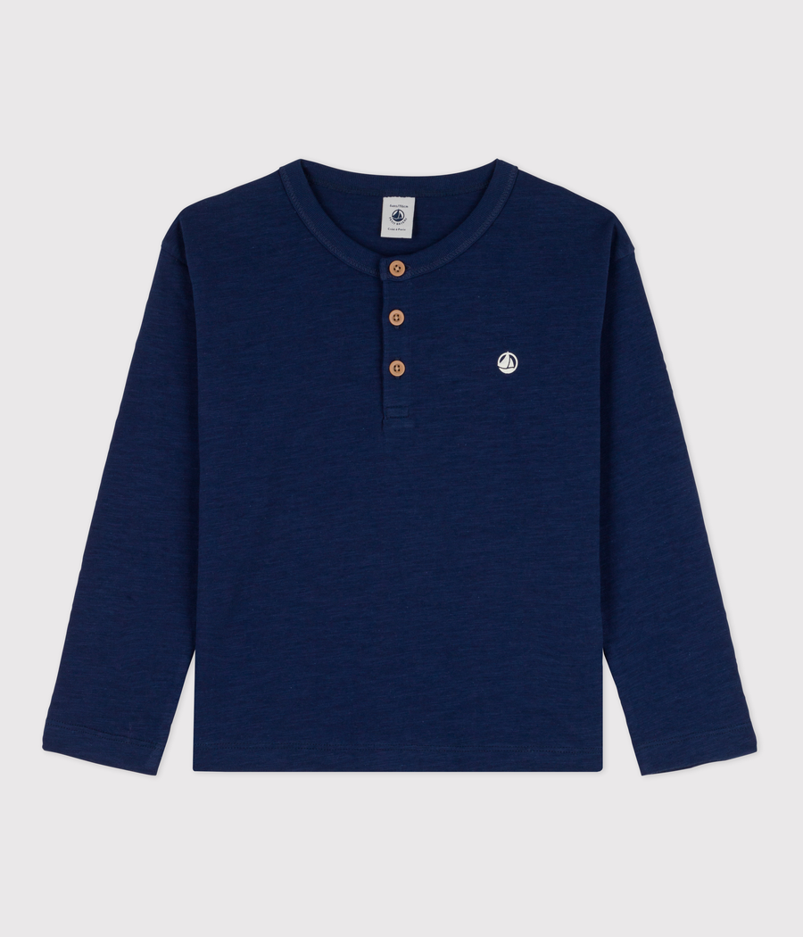 ls henley shirt navy