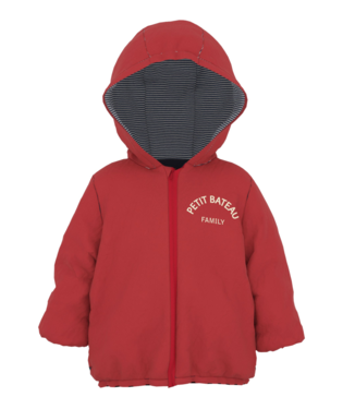 zip up logo hooded jacket