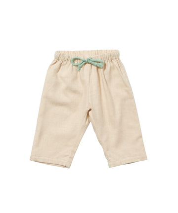 baby bowie pant oatmeal flannel