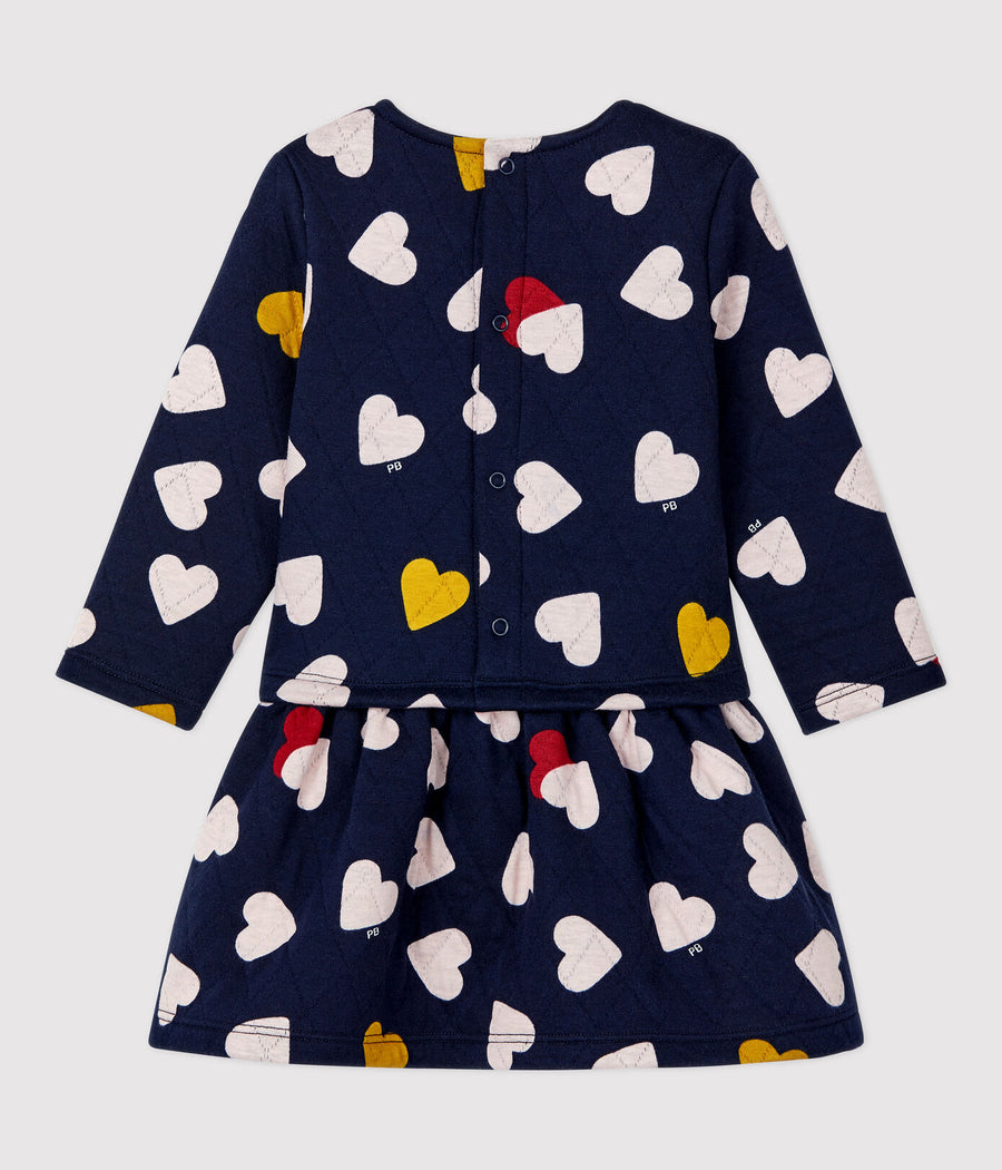 testina ls quilted heart print dress