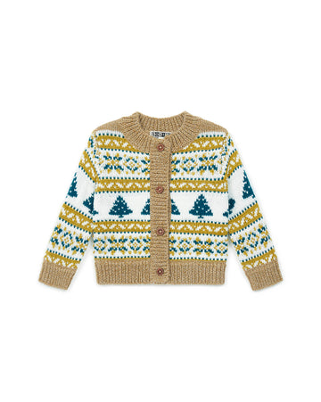 baby christmas cardigan lemon curd