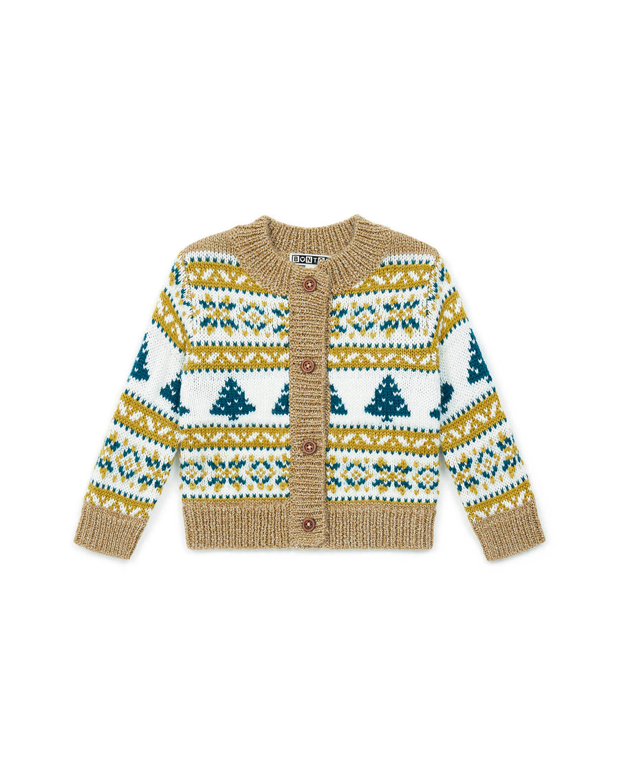 baby christmas cardigan lemon curd