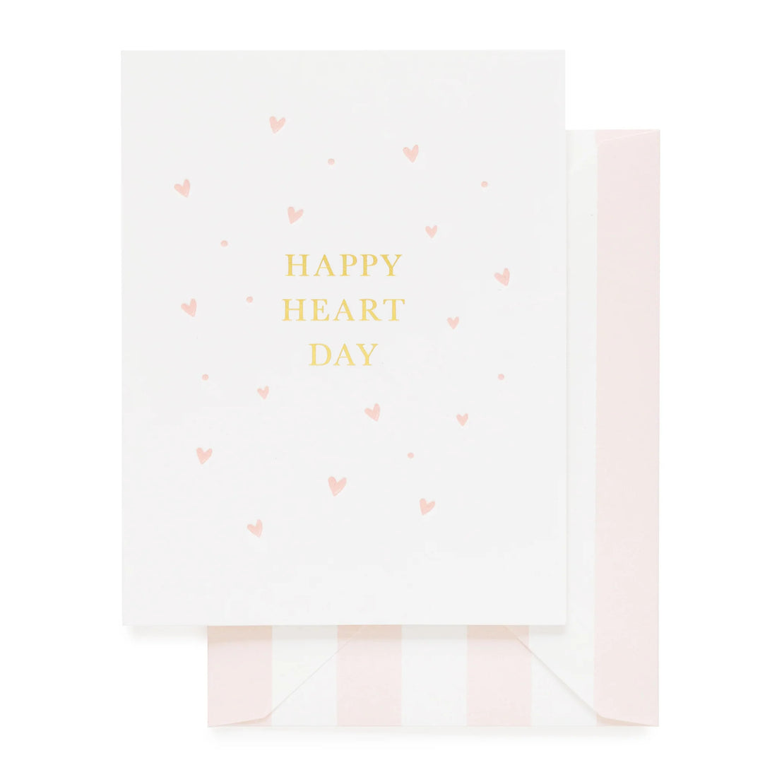 pink happy heart day card