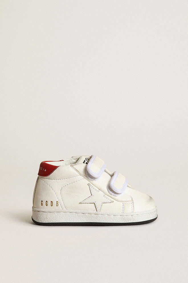 june sneakers white red