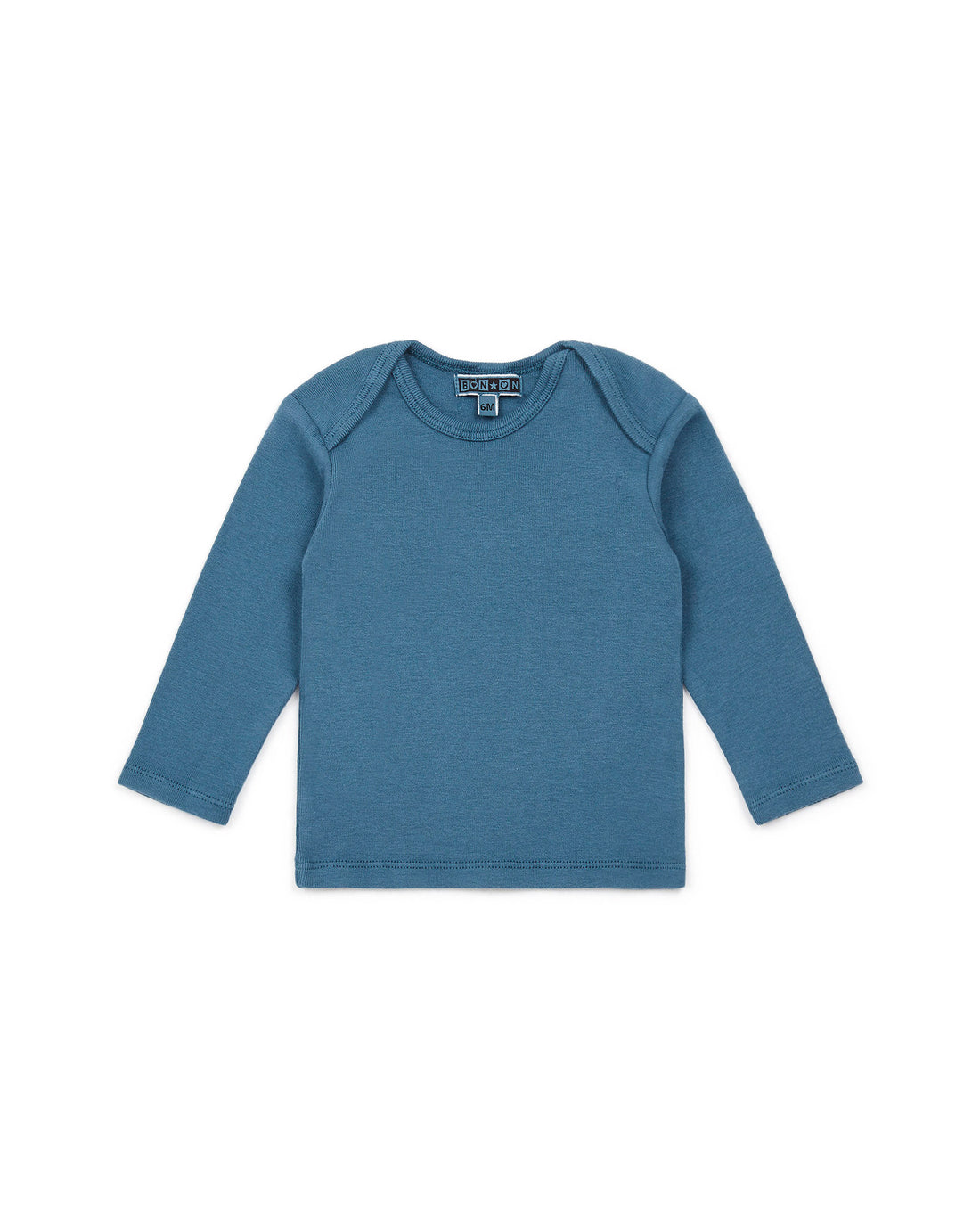 baby ls tee blue bonton