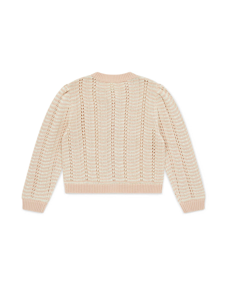 girls tiffany openwork cardigan