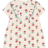 ss ruffle floral dress