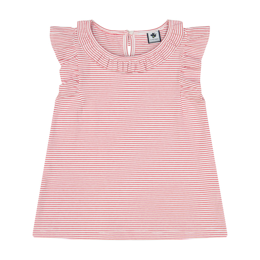 colette top mini red stripe