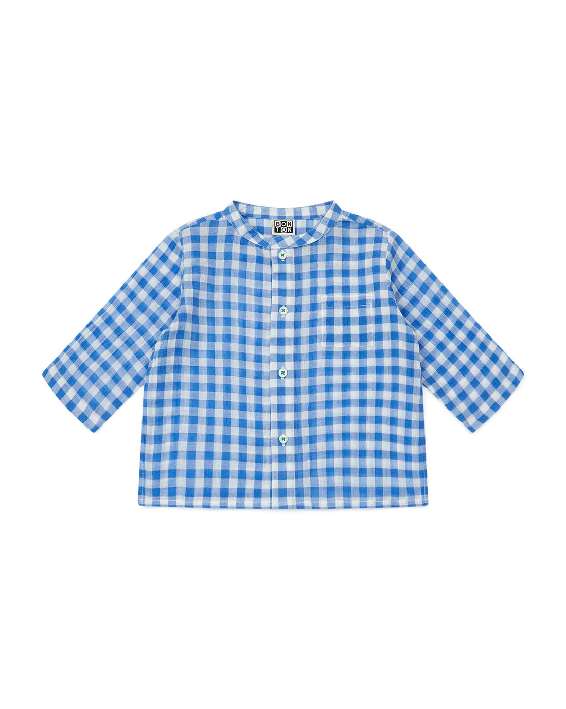 baby tunic vichy bleu